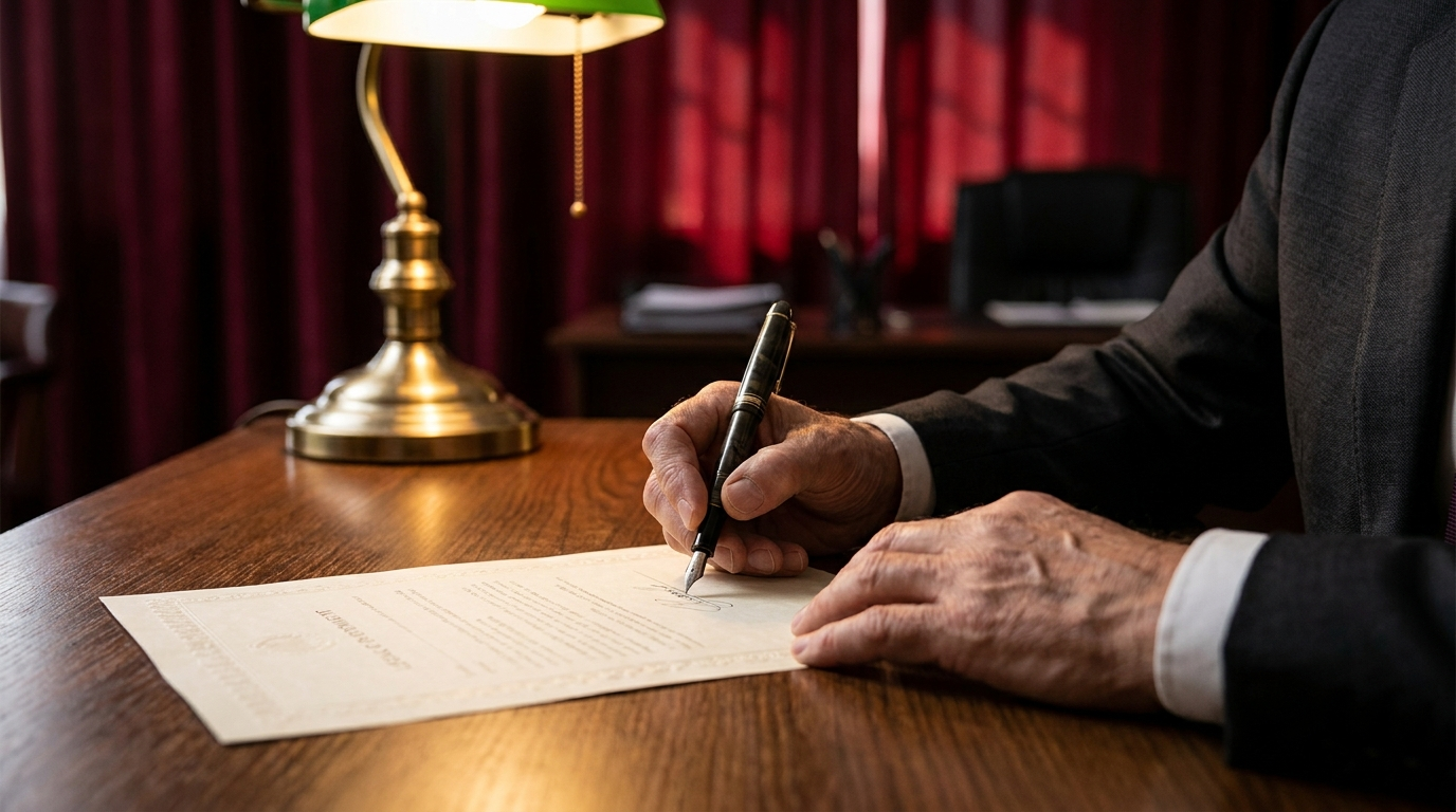 Advogada redigindo uma petição de habeas corpus