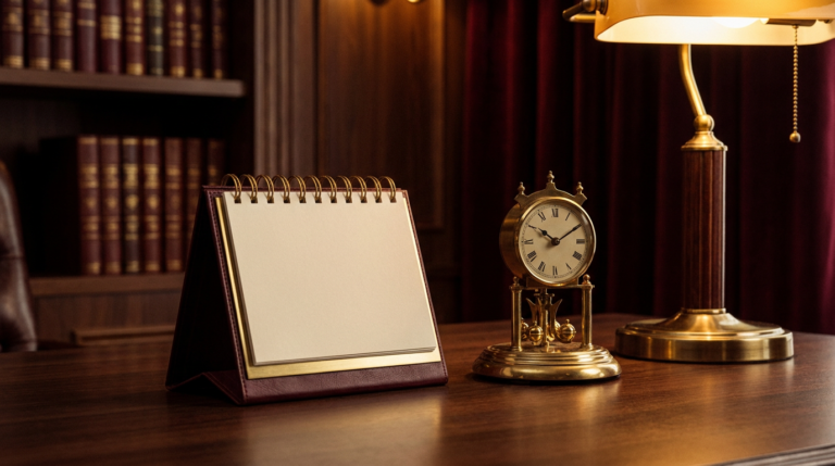 Calendário ao lado de um relógio, representando a revisão a cada 90 dias