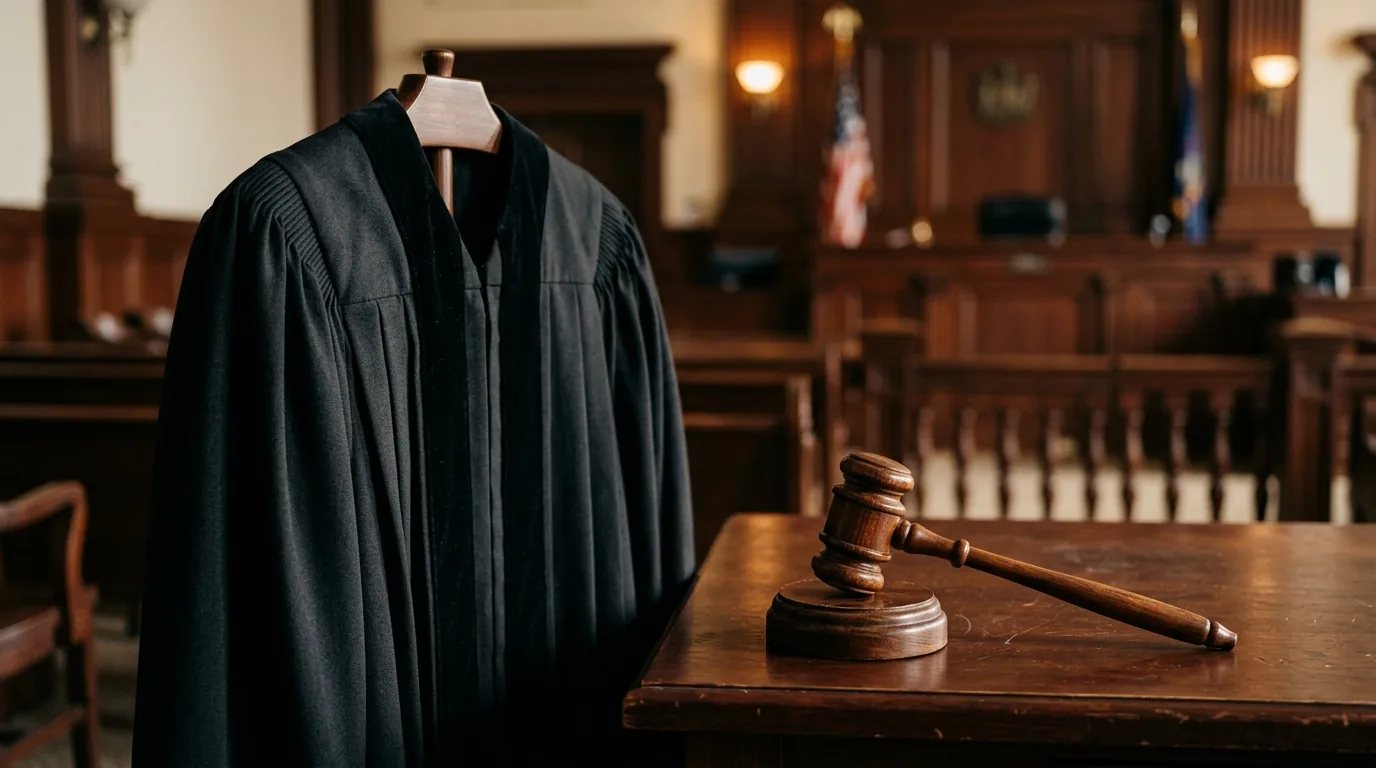 Toga e martelo do juiz da execução penal