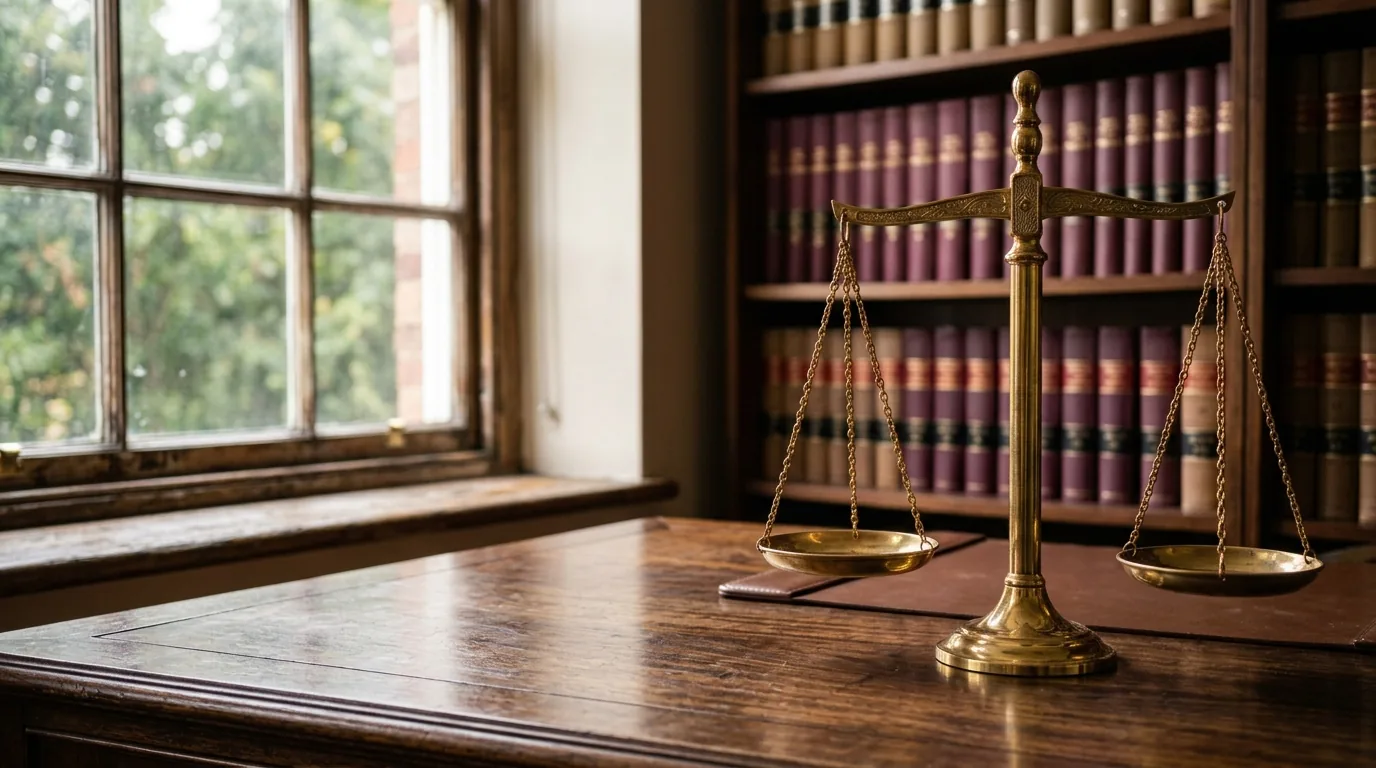 Balança da justiça representando honorários justos
