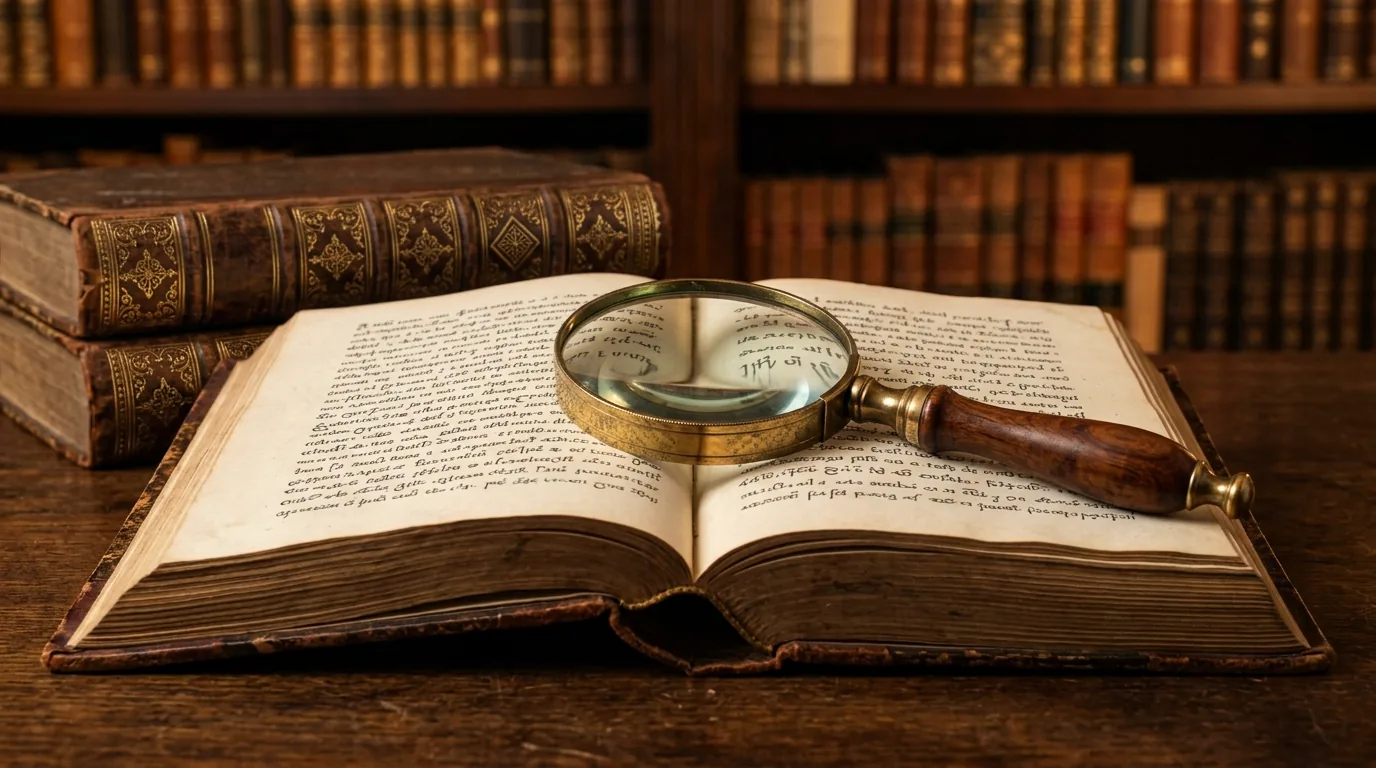 Livro de leis e lupa para analisar o excesso de prazo